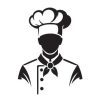 silhouette-chef-icon-representing-culinary-professionals-vector